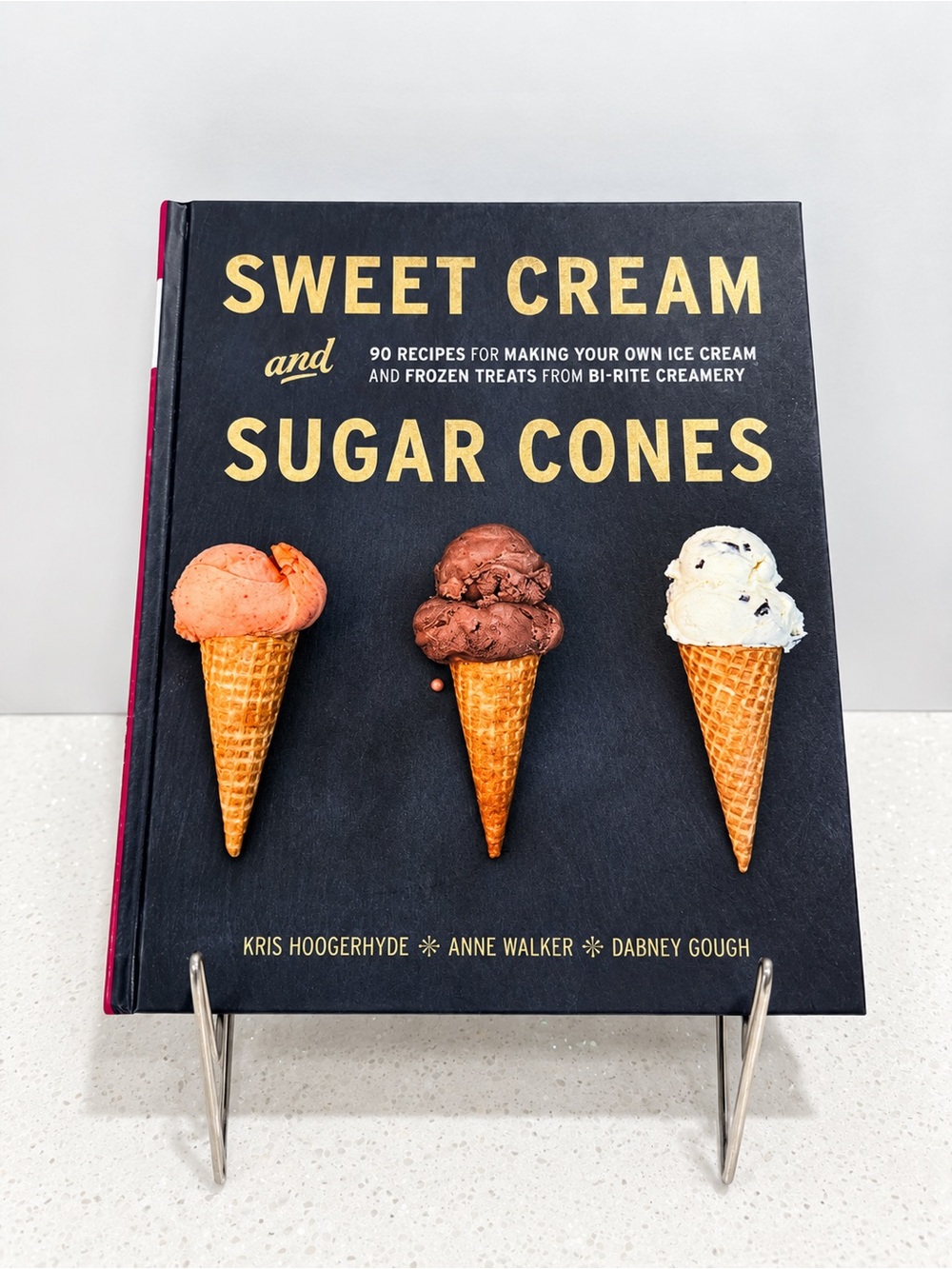 Sweet Cream and Sugar Cones Cookbook — Black Cover